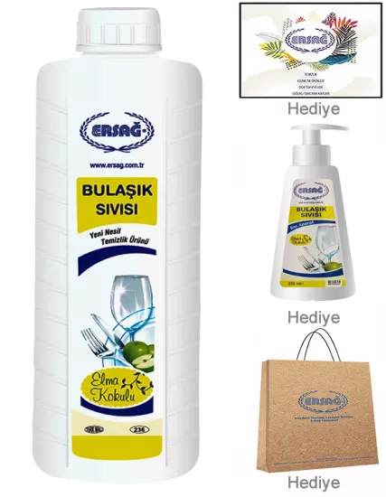 Ersağ Bulaşık Sıvısı (Elma)- 1000 ML